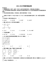 2022届西藏昌都地区八宿县初中数学毕业考试模拟冲刺卷含解析