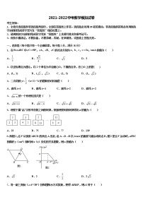 2022年（浙教版）浙江省湖州八中重点达标名校中考一模数学试题含解析