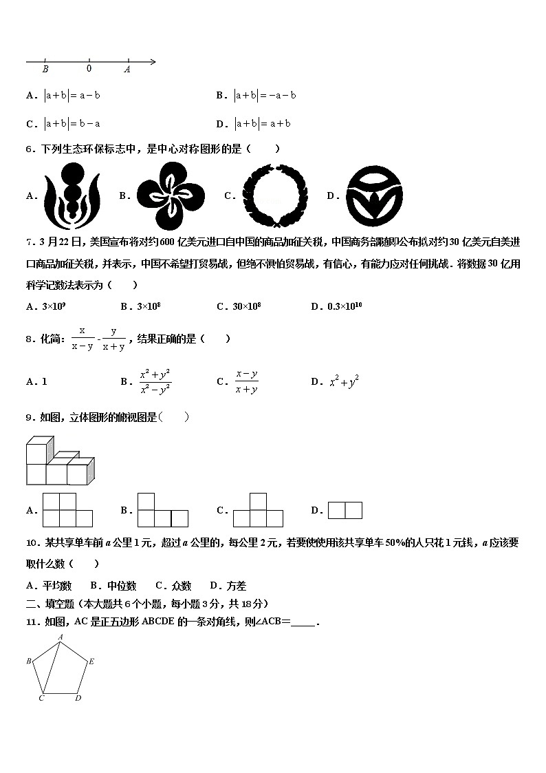2022届重庆市两江新区重点中学初中数学毕业考试模拟冲刺卷含解析02