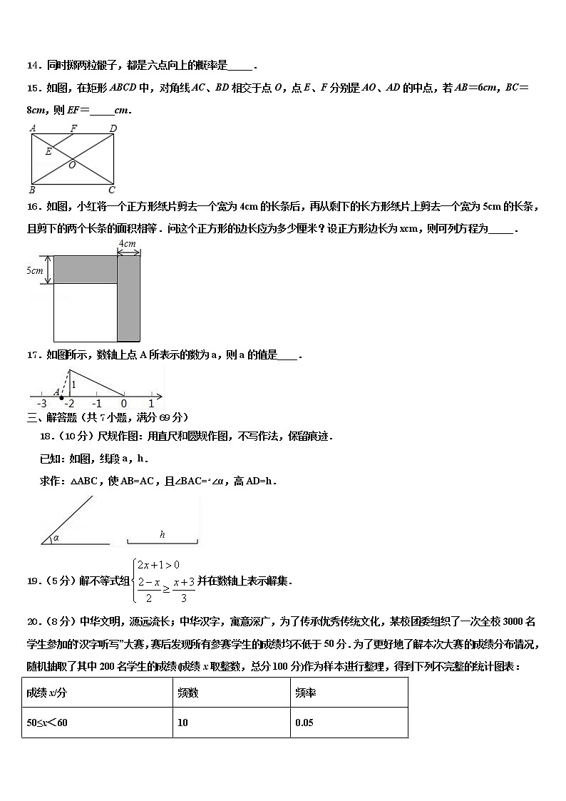 2022届浙江省宁波市慈溪市中考押题数学预测卷含解析03