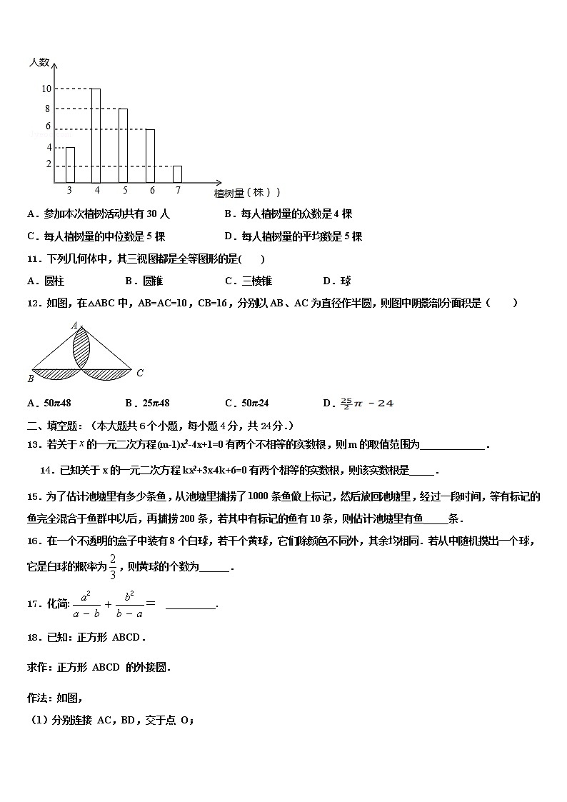 2022届浙江省永康市龙川校中考数学考试模拟冲刺卷含解析03