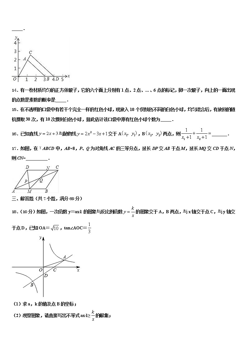 2022年哈尔滨市平房区中考冲刺卷数学试题含解析03