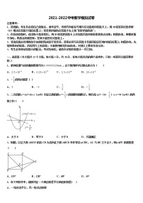 2022年广西南宁市西大附中中考数学模拟试题含解析