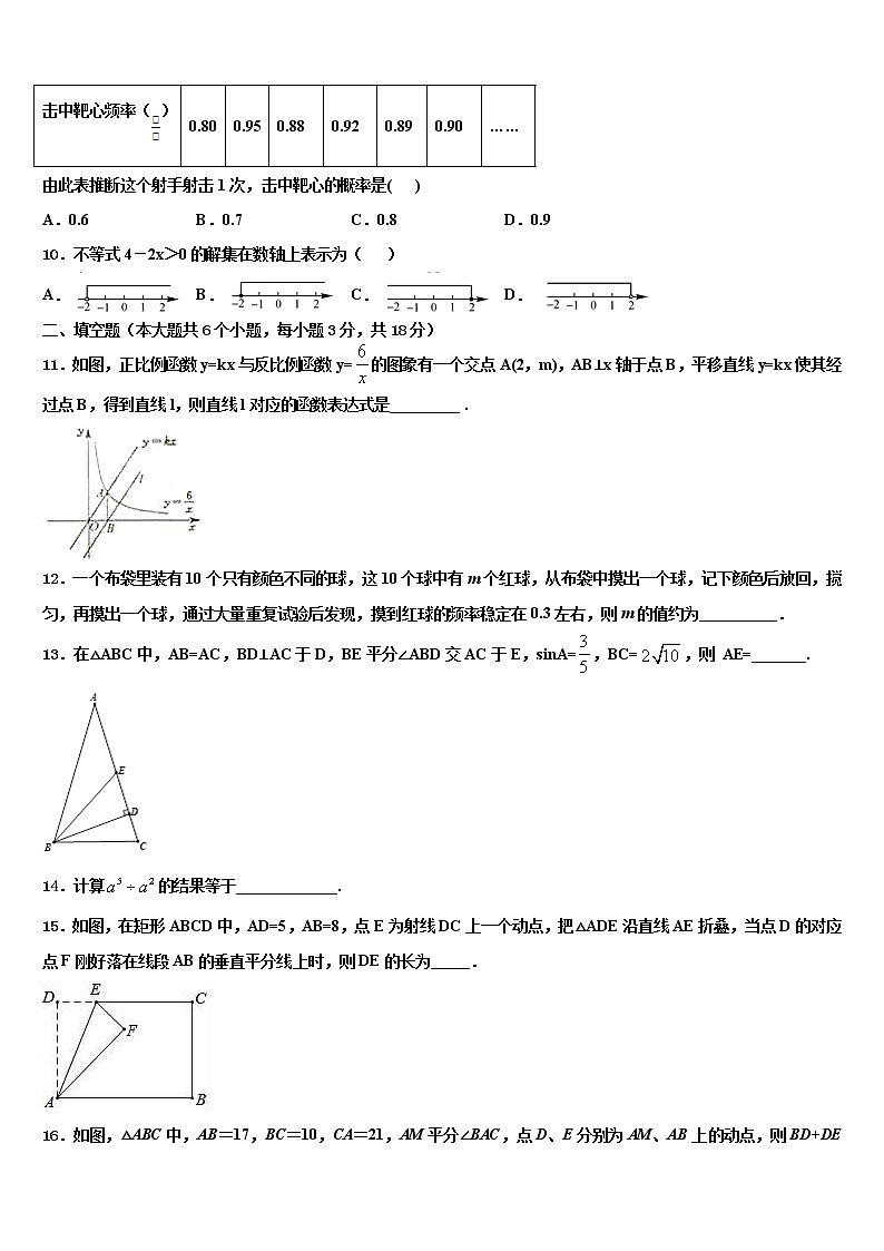 2022年湖北省黄石十四中学中考数学猜题卷含解析第3页