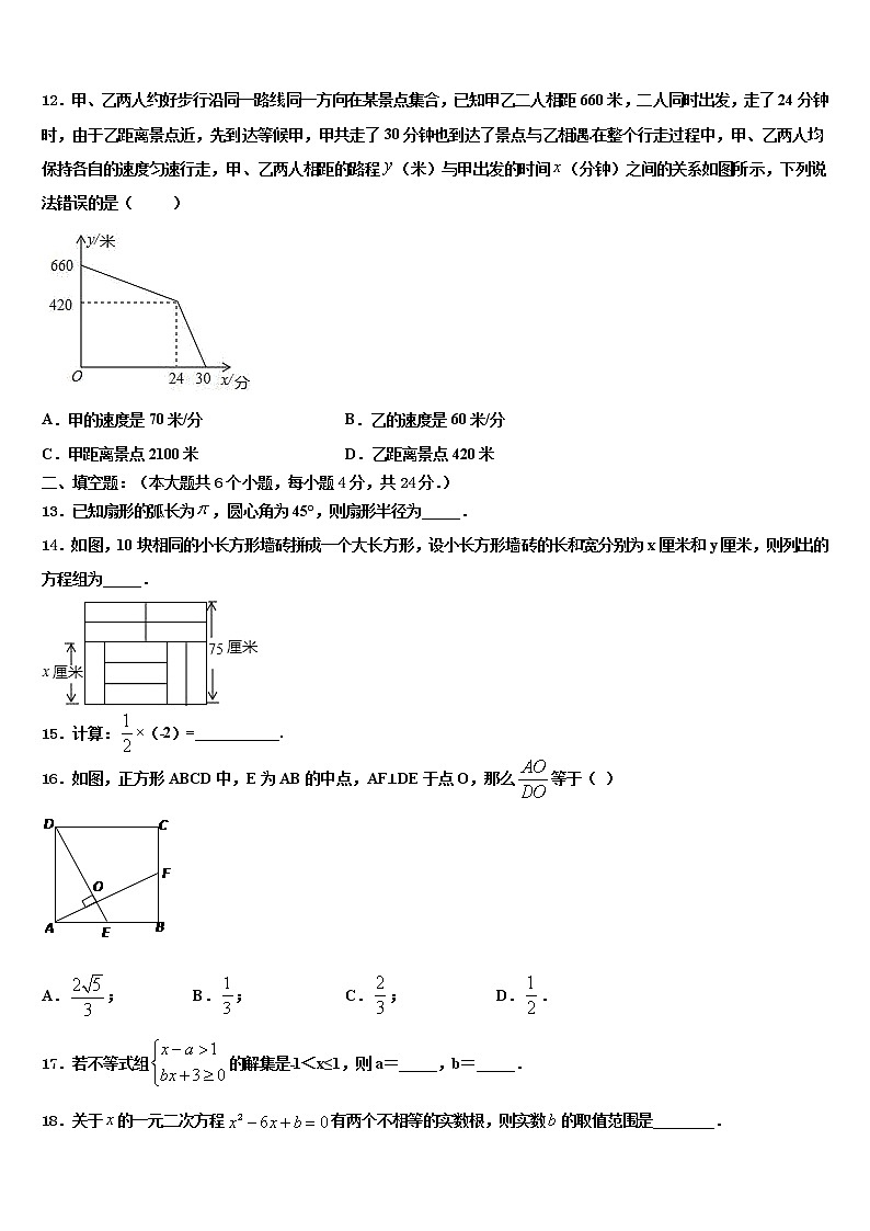 2022年河南省南阳市第十三中学中考押题数学预测卷含解析第3页