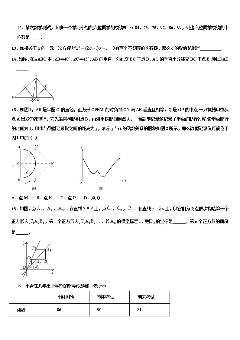 2022年湖北省恩施州市级名校中考二模数学试题含解析03