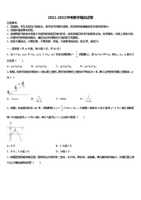 2022年湖北省武汉市市级名校中考数学仿真试卷含解析