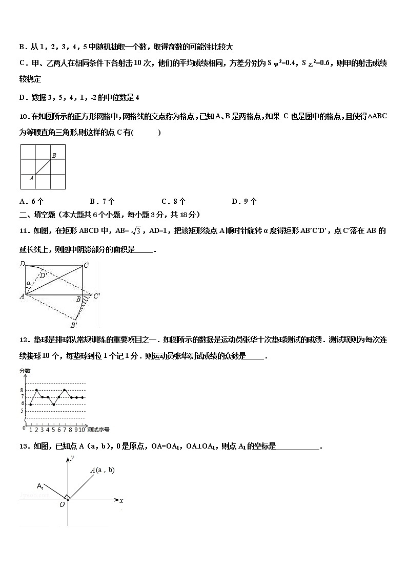 2022年湖北省咸宁市名校中考数学押题卷含解析03