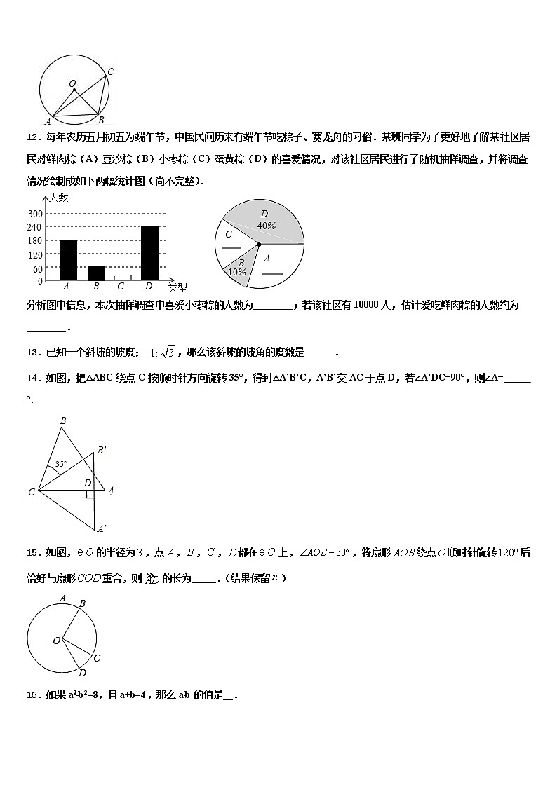 2022年江苏省苏州市昆山市、太仓市初中数学毕业考试模拟冲刺卷含解析第3页