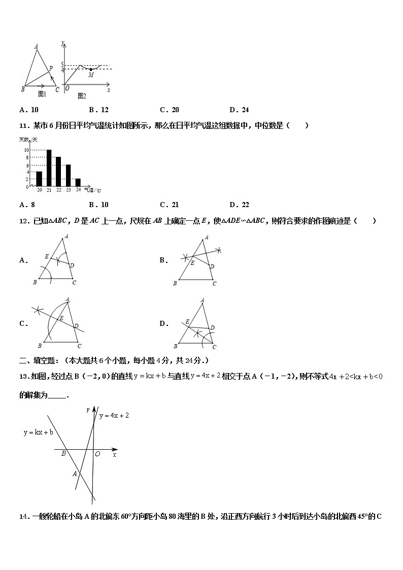 2022年淮安市重点中学中考冲刺卷数学试题含解析03
