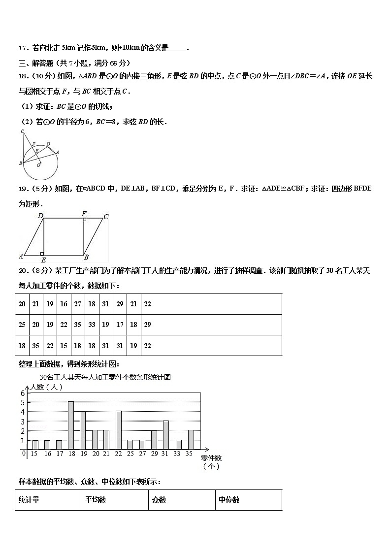 2022年江苏省金陵中学中考联考数学试卷含解析第3页
