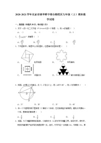 2020-2021学年北京市清华大学附属中学将台路校区九年级上学期期末数学试卷（解析版）人教版