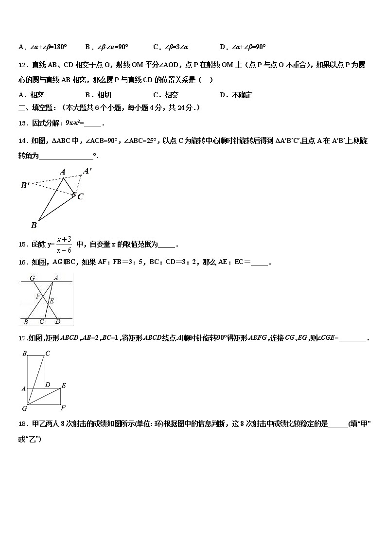 2022年江苏省无锡市江阴市南闸实验校中考三模数学试题含解析03