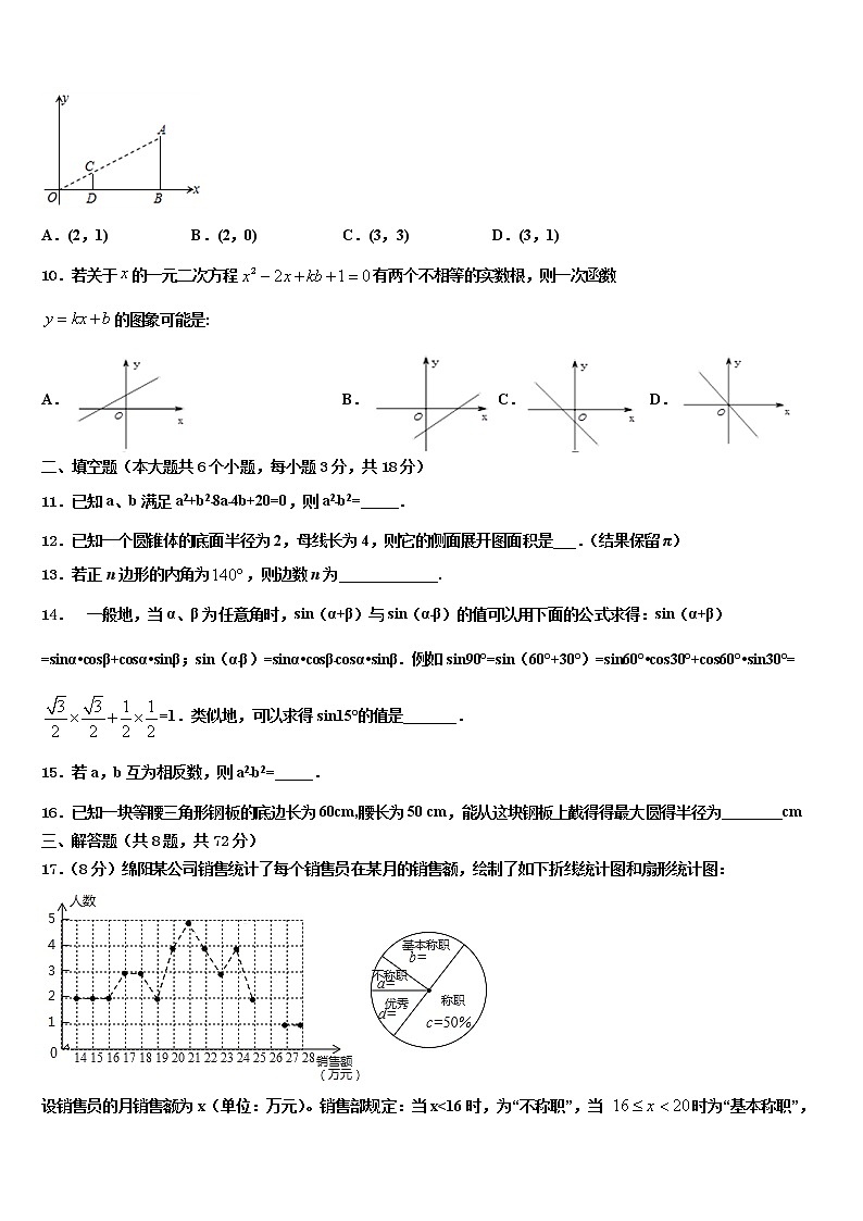 2022年辽宁省沈阳市沈北新区中考数学模试卷含解析第3页