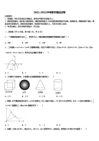 2022年辽宁省沈阳市第三十三中学中考试题猜想数学试卷含解析