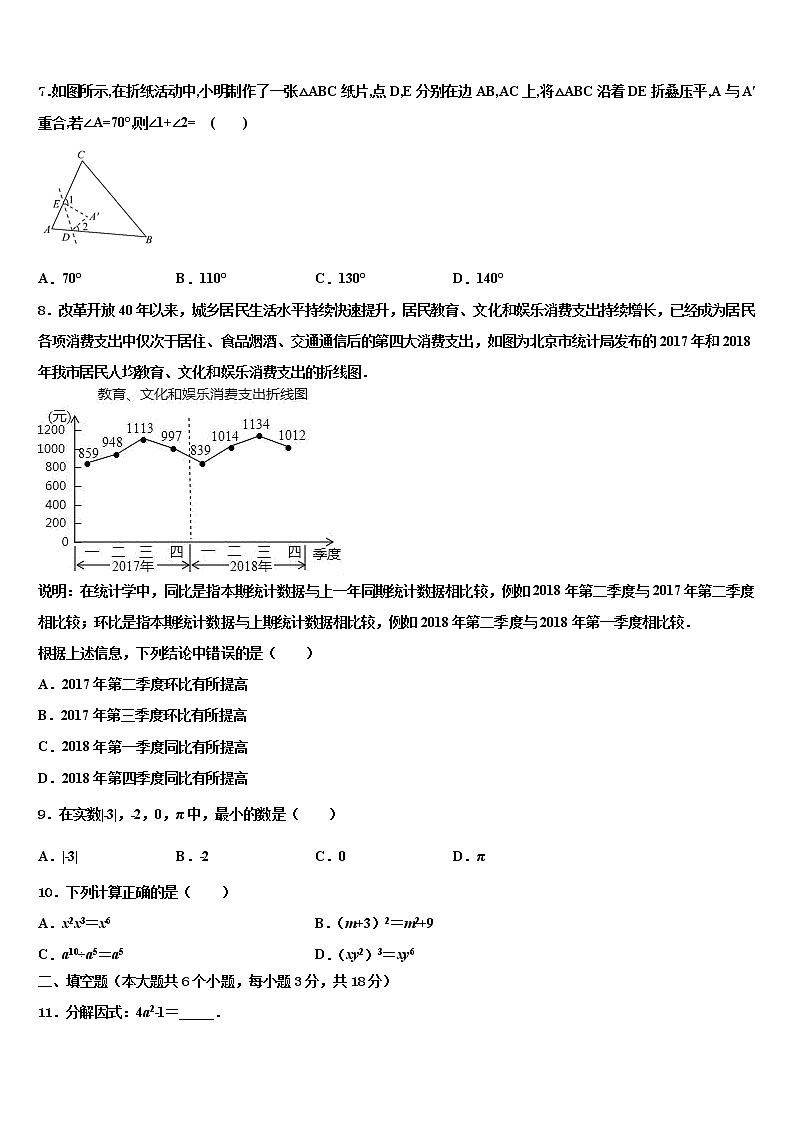 2022年山东省济宁市汶上县市级名校毕业升学考试模拟卷数学卷含解析第2页