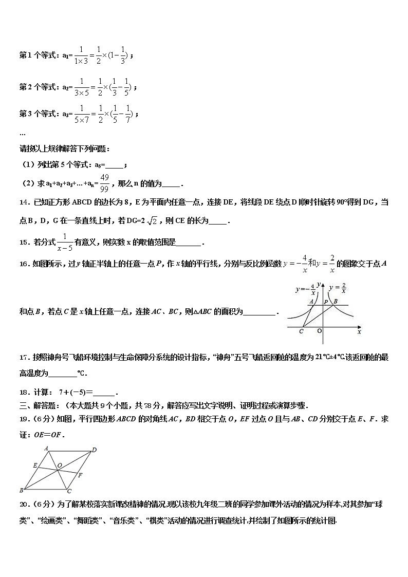 2022年四川省内江市东兴区初中数学毕业考试模拟冲刺卷含解析03