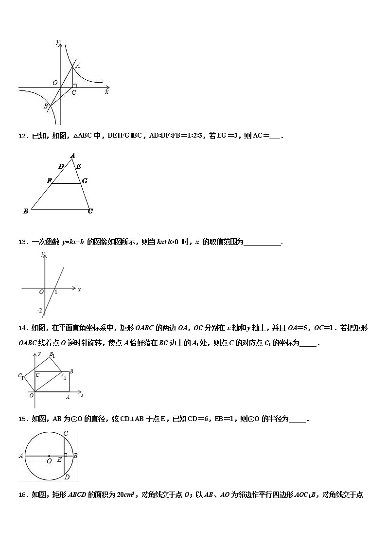 2022年四川省内江市资中县市级名校中考数学押题试卷含解析03