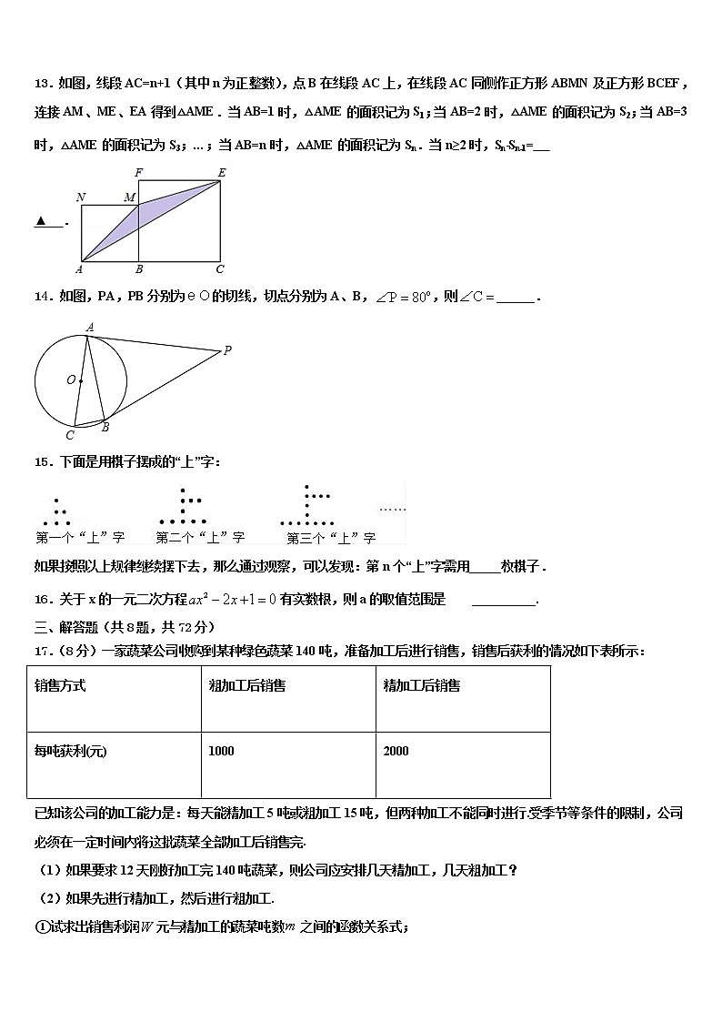 2022年重庆市江北区中考数学四模试卷含解析第3页