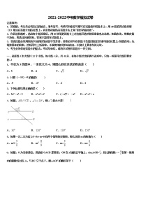 2022年重庆市长寿一中学中考数学考试模拟冲刺卷含解析