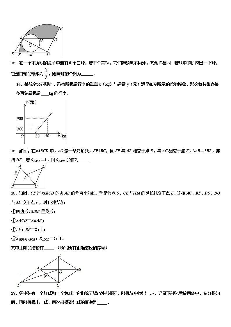 2022年云南省曲靖市实验中学中考数学考试模拟冲刺卷含解析03