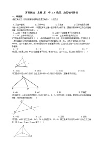 数学八年级上册2.4 线段、角的轴对称性同步达标检测题