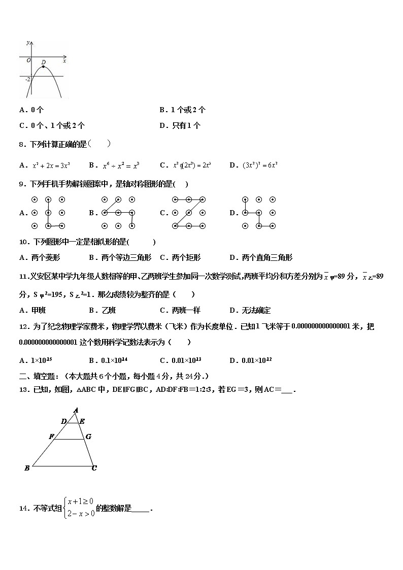 北京四中学2022年中考数学全真模拟试题含解析02