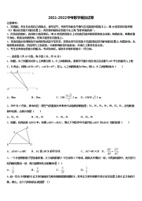 安徽省宿州重点中学2021-2022学年中考数学全真模拟试卷含解析