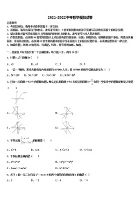 安徽省合肥市肥西县2021-2022学年中考五模数学试题含解析