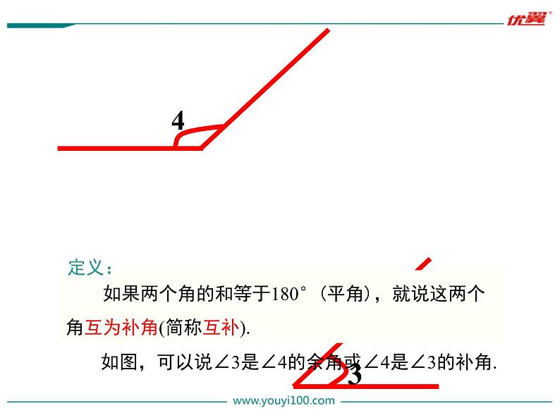 4.3.3 余角和补角课件PPT第7页