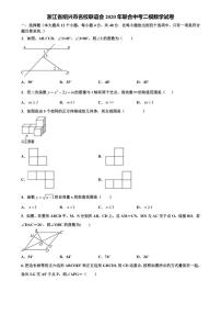 浙江省绍兴市名校联谊会2020年联合中考二模数学试卷含解析