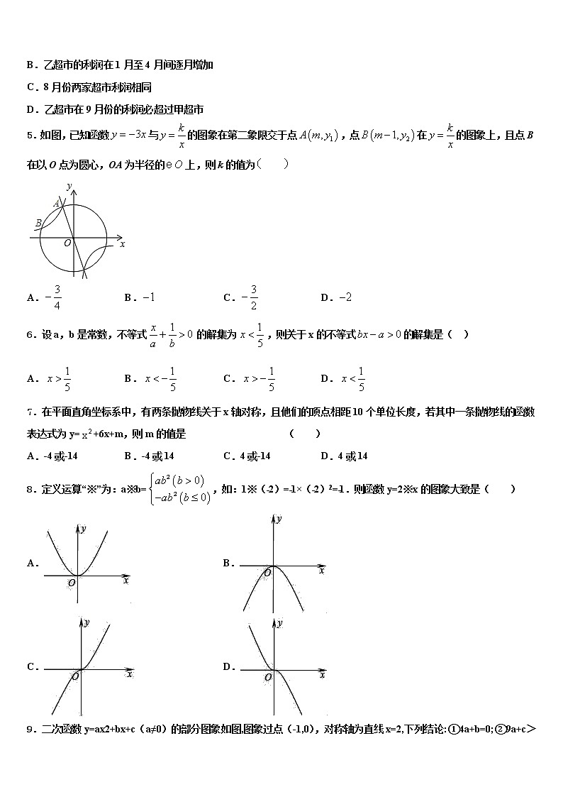 甘肃省陇南市徽县重点名校2022年中考数学全真模拟试卷含解析02