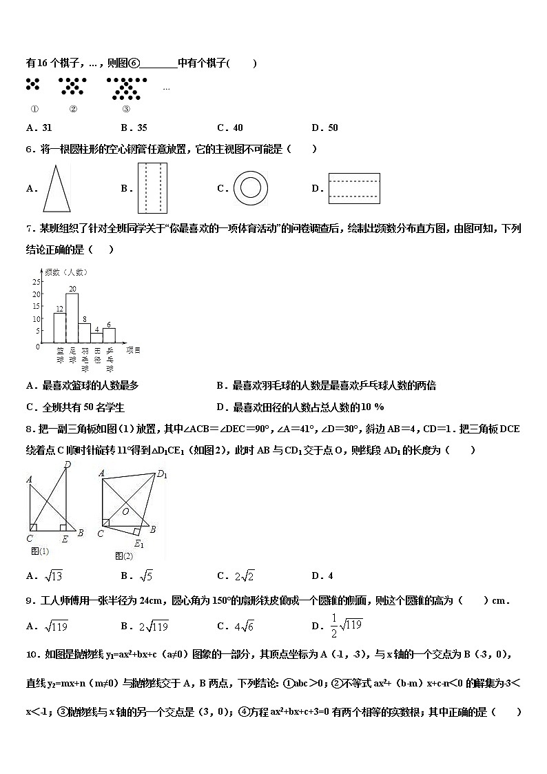 福建省福州市平潭综合实验区2022年中考数学全真模拟试卷含解析02