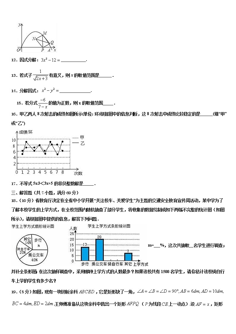 广东省东莞市寮步镇XX学校2021-2022学年中考数学最后冲刺模拟试卷含解析第3页