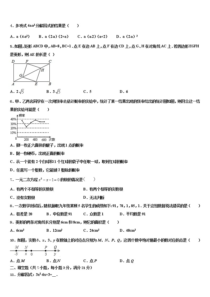 广西壮族自治区南宁市马山县重点中学2022年中考数学模拟预测题含解析02