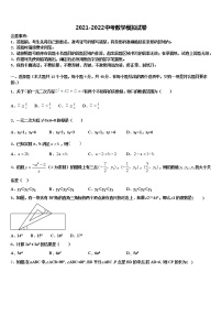 广东省肇庆市端州区南国中学英文校2021-2022学年中考一模数学试题含解析