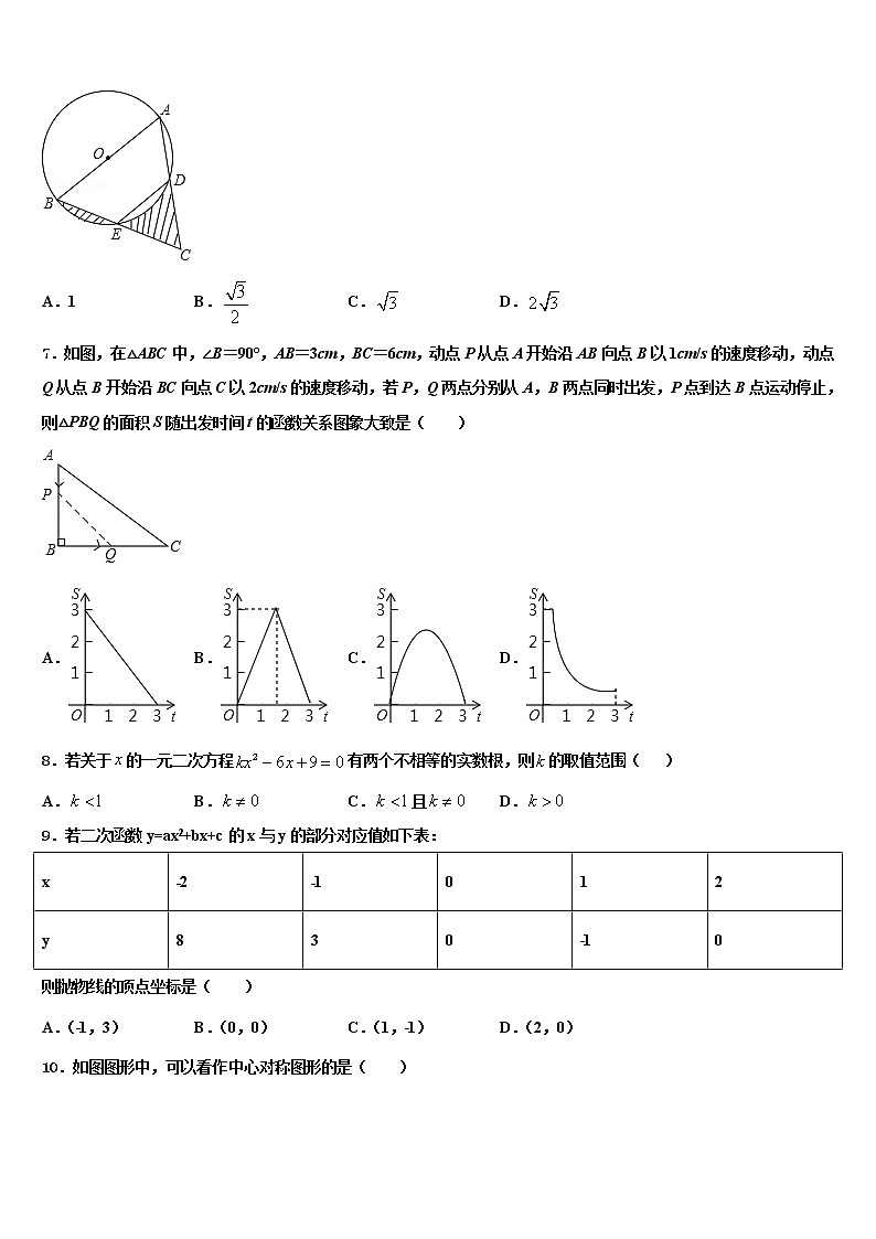 河北省正定县重点中学2022年中考数学猜题卷含解析02