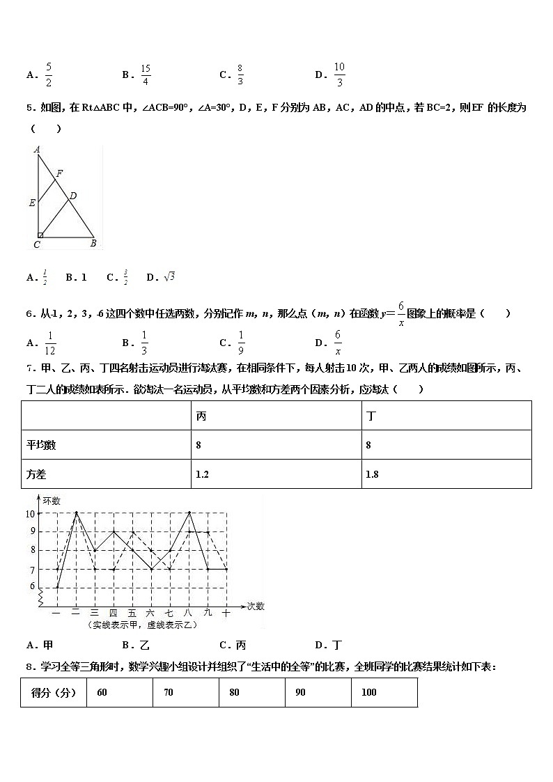海南省临高县美台中学2021-2022学年中考数学押题卷含解析02