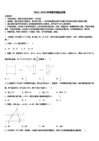 河南省开封市兰考县重点中学2021-2022学年中考数学适应性模拟试题含解析