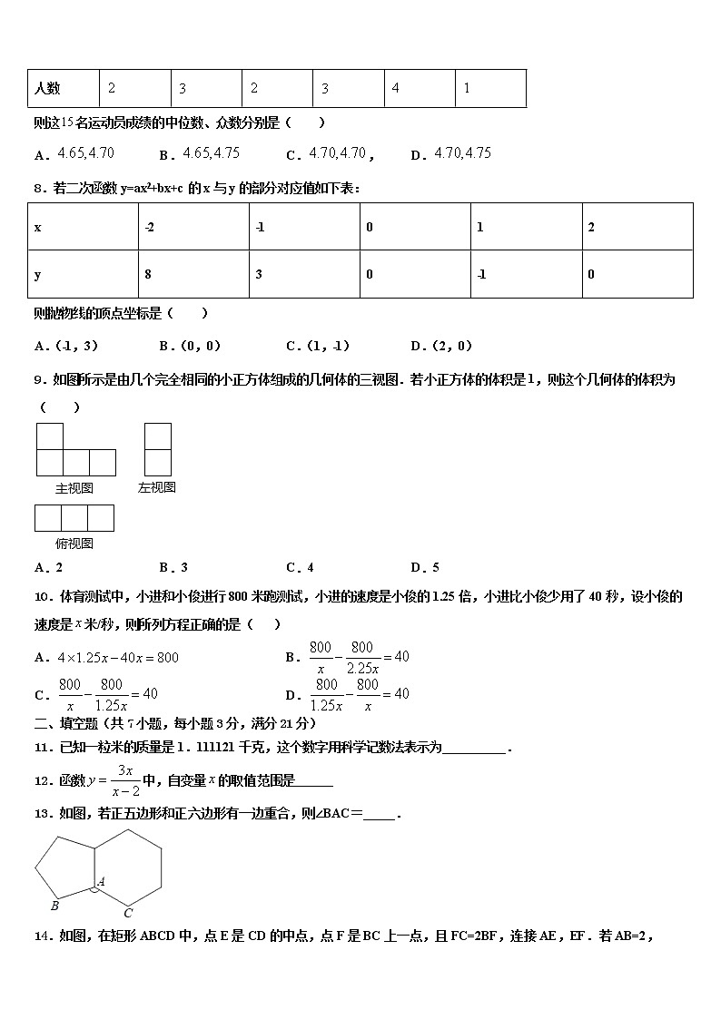 湖北省监利县2022年中考猜题数学试卷含解析第2页