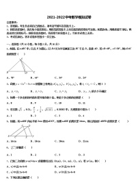 河南省郑州市中学牟县重点中学2022年中考数学模试卷含解析