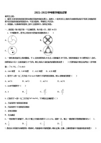 黑龙江省哈尔滨市69中学2022年中考数学适应性模拟试题含解析