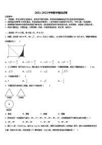 湖北洪湖市瞿家湾中学2021-2022学年中考数学模拟预测题含解析