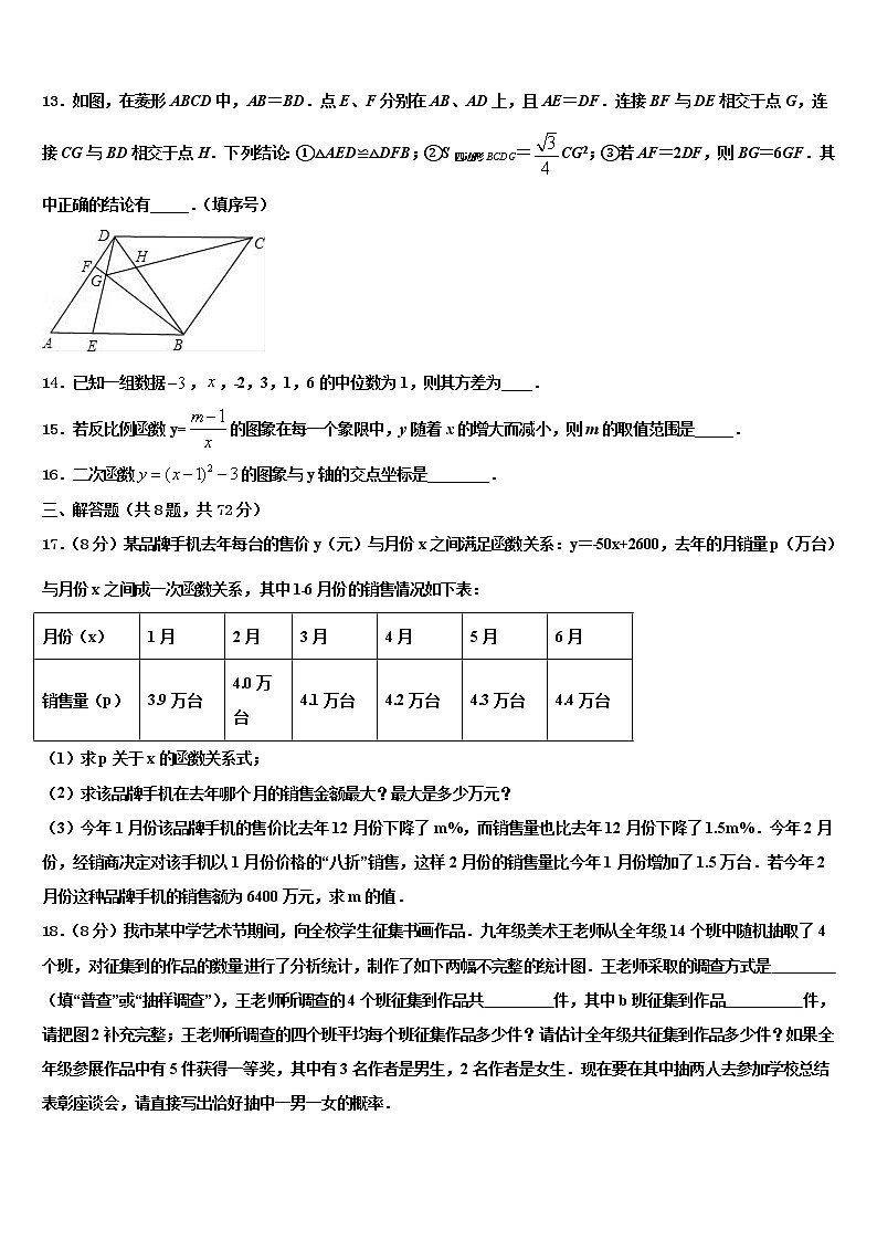 黑龙江省哈尔滨旭东中学2022年中考冲刺卷数学试题含解析第3页