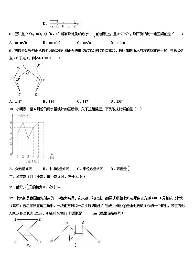 黑龙江省伊春市铁力三中学2021-2022学年中考四模数学试题含解析02