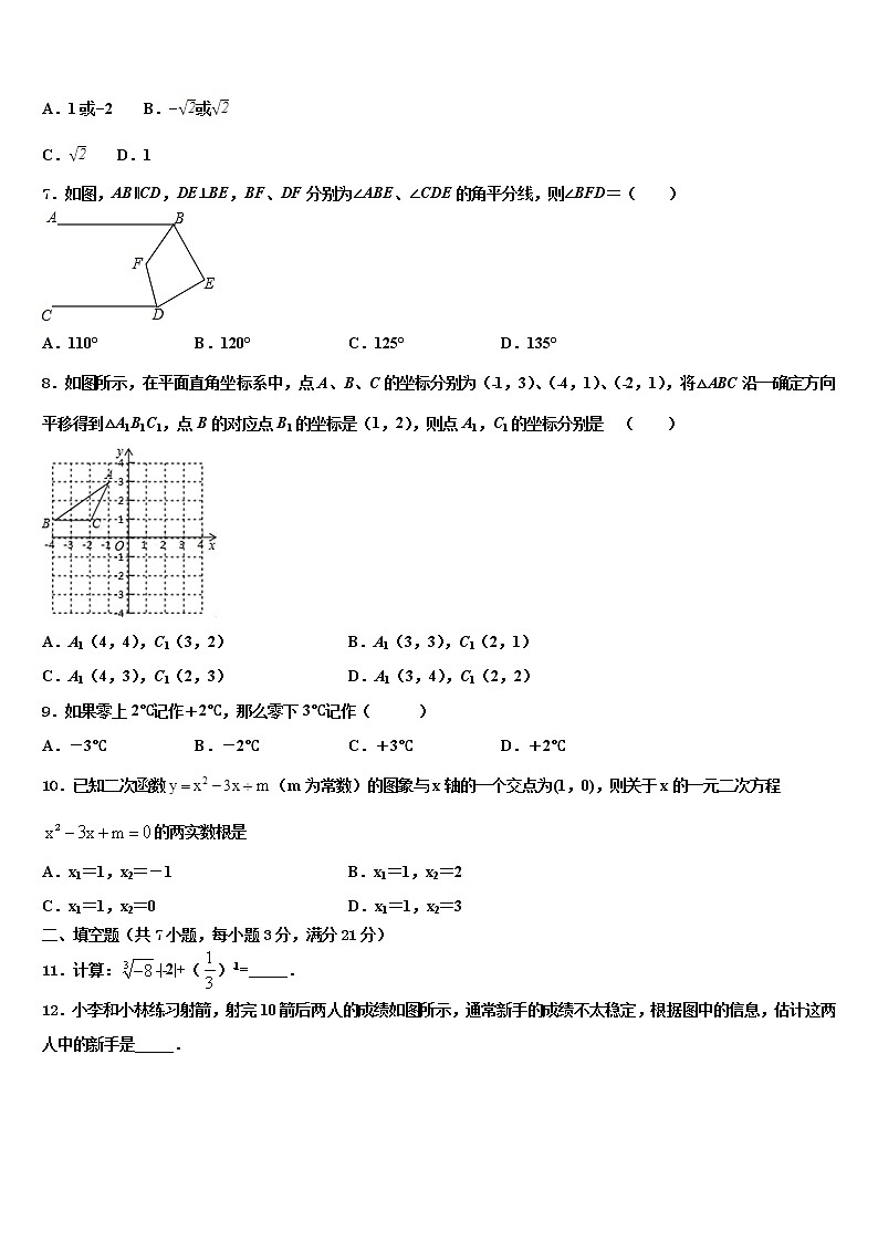 湖北省枣阳市实验中学2022年中考数学考前最后一卷含解析第2页