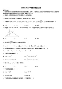 广西南宁市武鸣区市级名校2022年中考数学模拟试题含解析