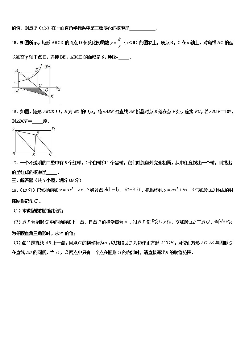 广西壮族自治区桂平市2021-2022学年中考数学模拟精编试卷含解析03