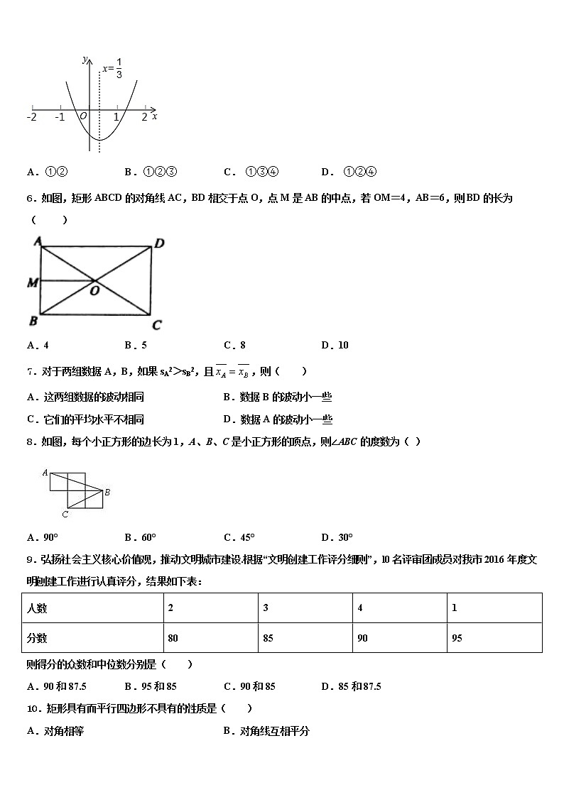 湖南省永州市祁阳县重点达标名校2021-2022学年中考数学考试模拟冲刺卷含解析02