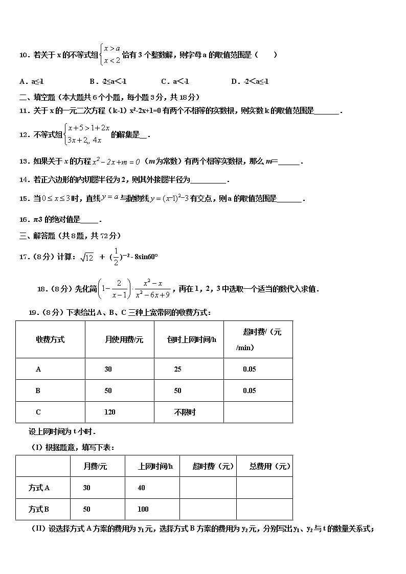 湖北省武汉市名校2021-2022学年中考数学适应性模拟试题含解析03